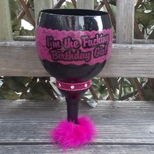 Birthday Girl Large Wineglass
